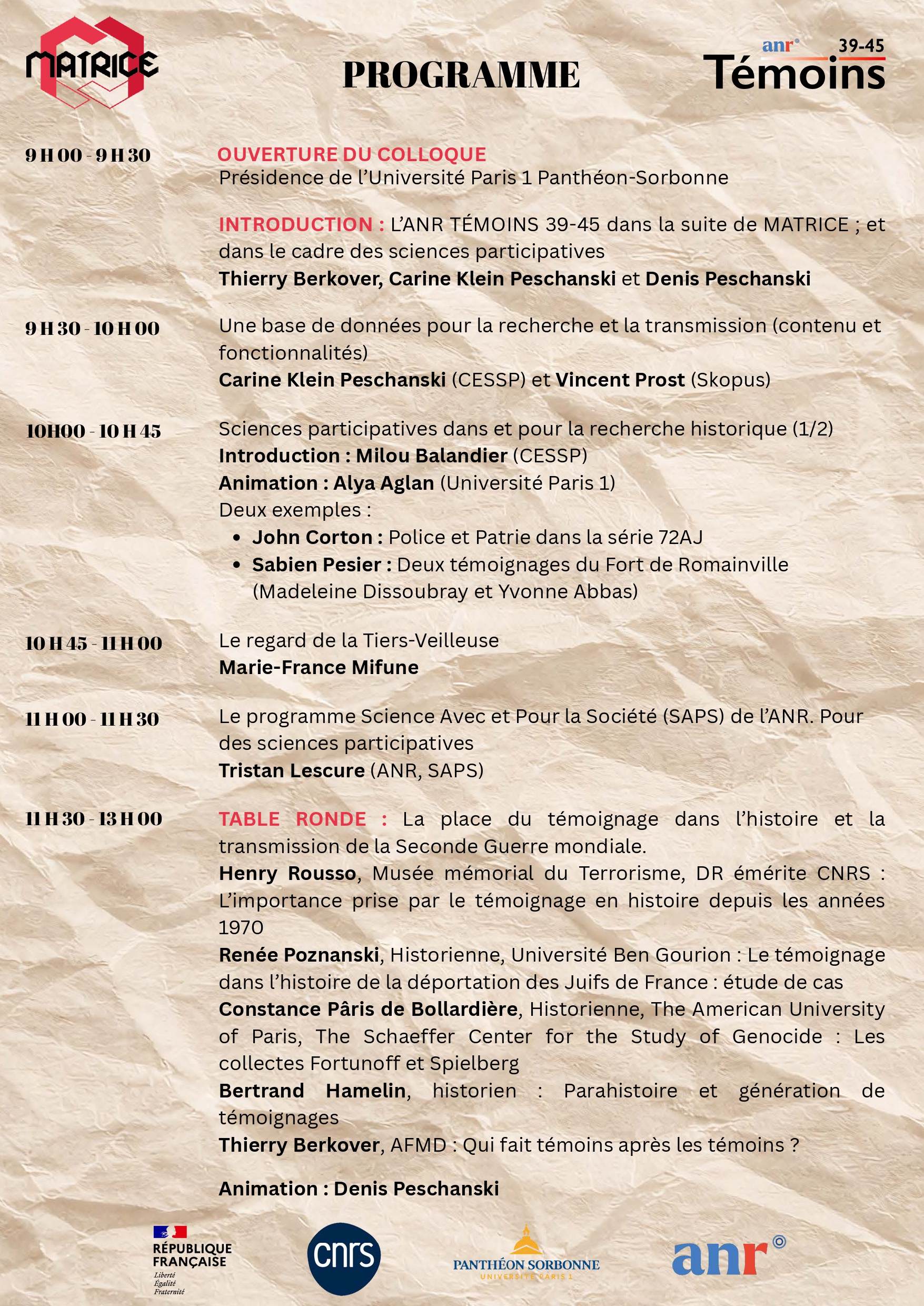 Programme page 2